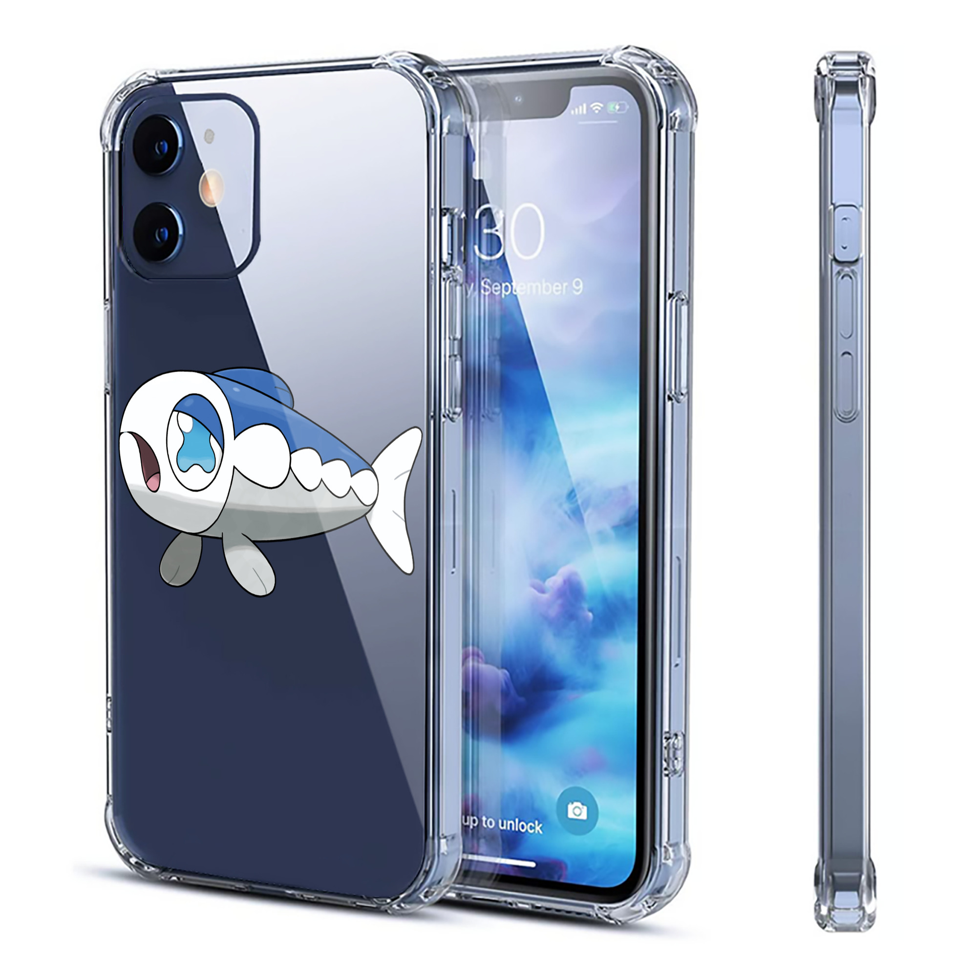 （画像用） ポケットモンスター Pokémon 【iPhone 12シリーズ対応】透明スマホケース（クリアソフトケース）